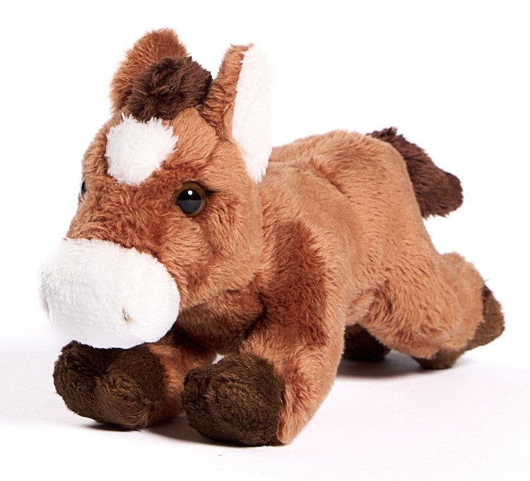 alt="Pluszak koń leżący Eco Friendly Uni-Toys 18 cm – realistyczna maskotka zwierzątka"