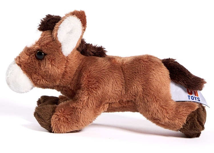 alt="Koń leżący Eco Friendly Uni-Toys 18 cm – miękka maskotka dla dzieci"