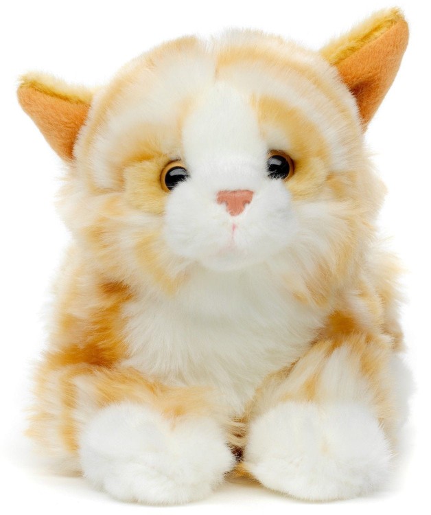 alt="Maskotka kot pręgowany Uni-Toys Eco Friendly – ekologiczny pluszak z certyfikatem CE"