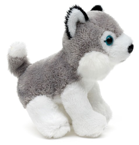 alt="Maskotka husky Uni-Toys Eco Friendly – realistyczny pluszak z certyfikatem CE"