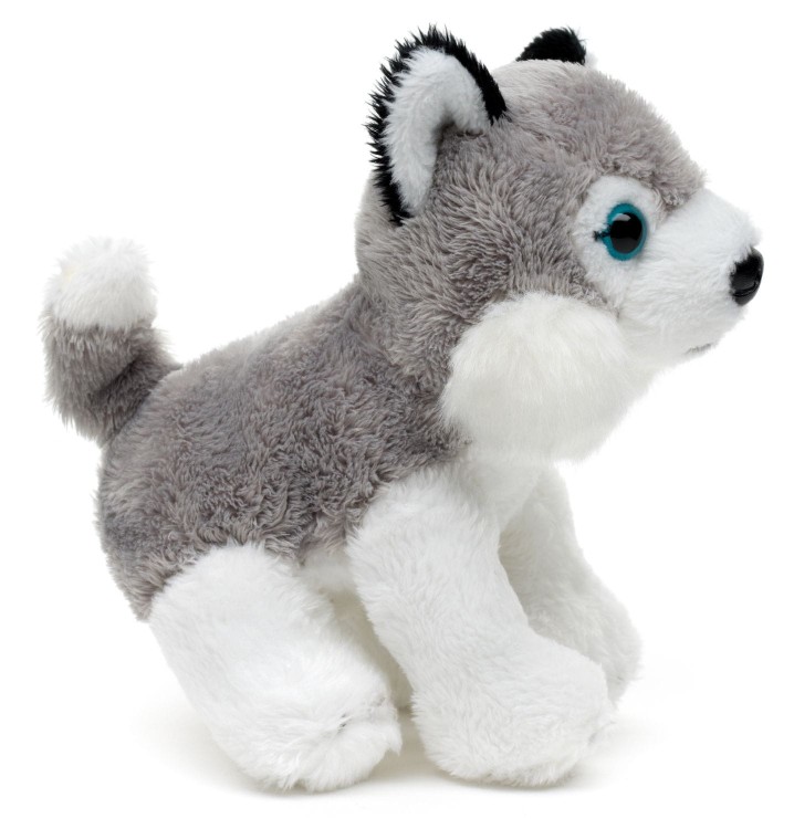 alt="Maskotka husky Uni-Toys Eco Friendly – realistyczny pluszak z certyfikatem CE"