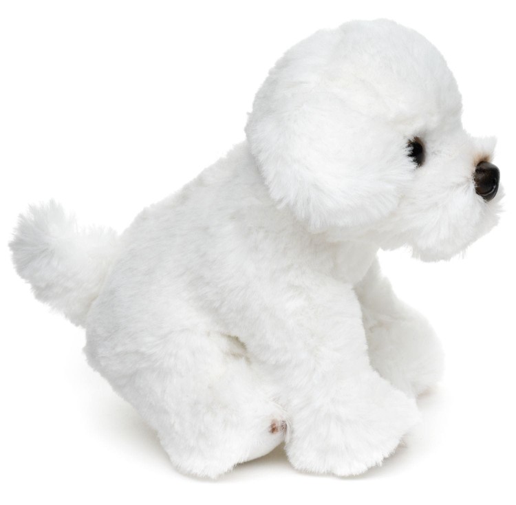 Maltańczyk siedzący Eco Friendly Uni-Toys 13 cm – ekologiczny pluszak dla dzieci