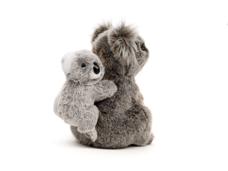 Koala z maluchem Uni-Toys – ekologiczna maskotka o realistycznym wyglądzie