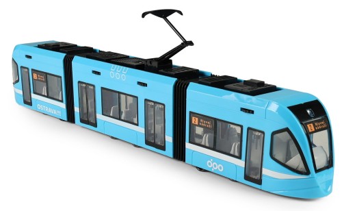 alt="niebieski tramwaj DPO Ostrava model 47 cm"