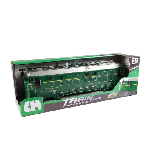 alt="model lokomotywy z projektorem"