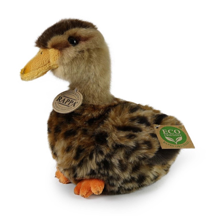 alt="Pluszak kaczka krzyżówka Eco Friendly Rappa 19 cm – realistyczna maskotka brązowa"