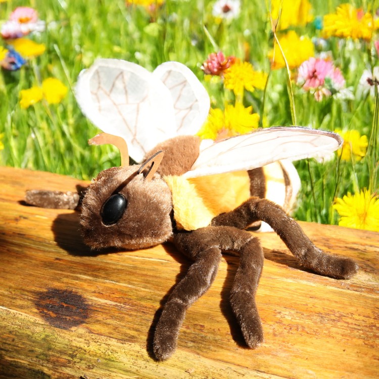 alt="Maskotka pszczoły Eco Friendly – bezpieczny pluszak z certyfikatem CE"