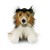 alt="Maskotka collie 28 cm – ekologiczny pluszak z szorstkim futerkiem"