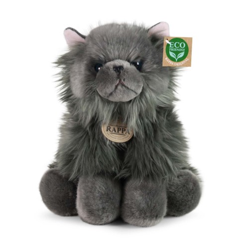 alt="Maskotka kot perski 30 cm – szary ekologiczny pluszak idealny na prezent"