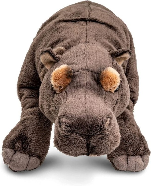 alt="Maskotka hipopotam Uni-Toys – leżący pluszak 46 cm"