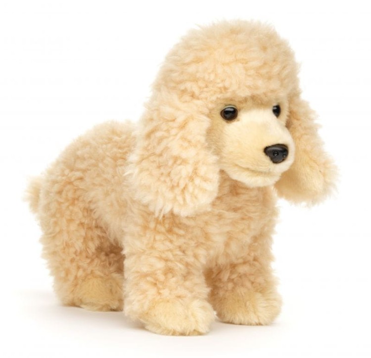 alt="Pluszak pudel stojący Uni-Toys 30 cm – realistyczna maskotka"