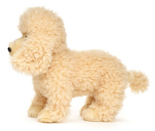 alt="Maskotka pudel 30 cm – kremowy pluszak eco friendly"