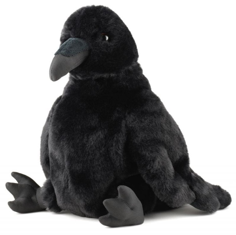 alt="Kruk 31 cm Uni-Toys – miękka ekologiczna pacynka"