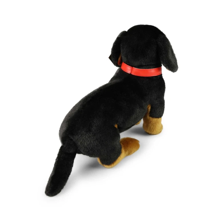 Pluszak pies jamnik Rappa – widok od tyłu z ogonem
