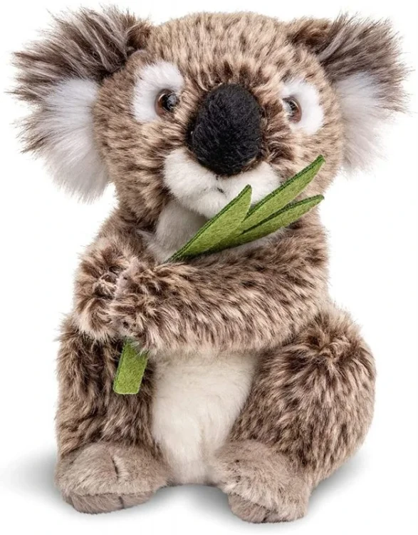 maskotka koala Rappa ekologiczna siedząca przodem z detalami pyszczka