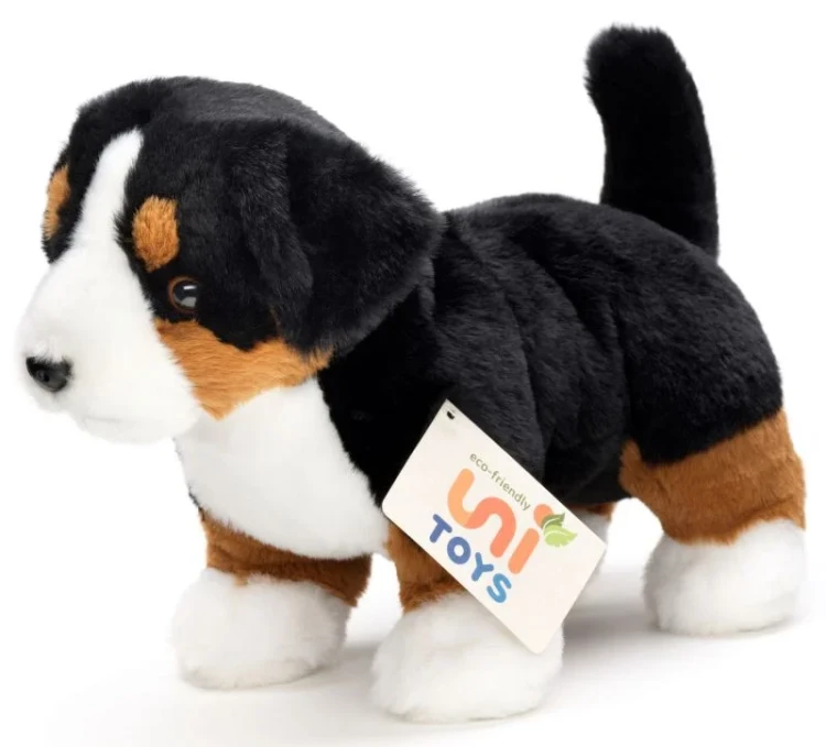 pluszak piesek maltańczyk siedzący Uni-Toys ecofriendly widok z boku