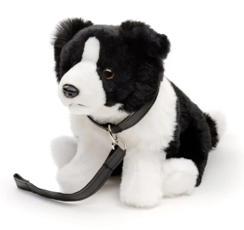 Border Collie 24 cm – eco friendly pluszak ze smyczą