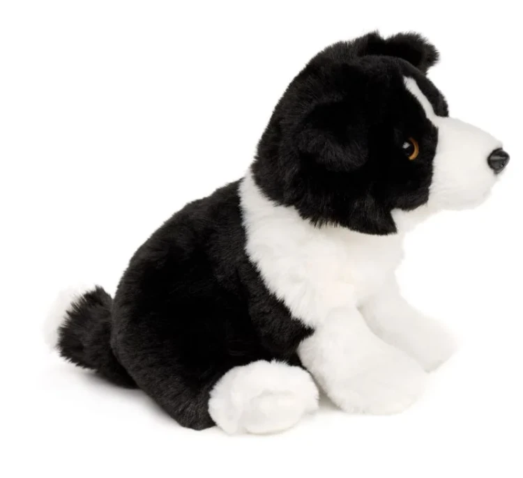 Maskotka pies Border Collie Uni-Toys – czarno-biały pluszak