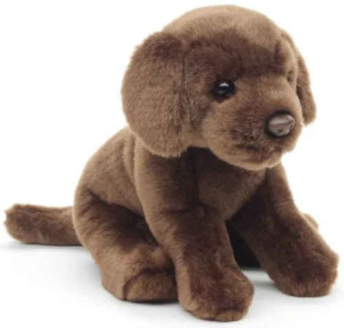 Brązowy labrador Uni-Toys – eco friendly pluszak 23 cm