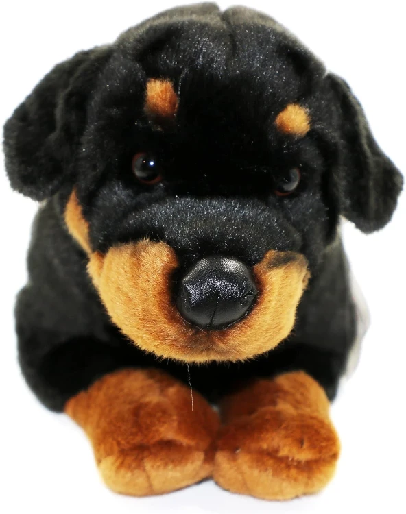 maskotka pies rottweiler miękka zabawka dla dziecka prezent