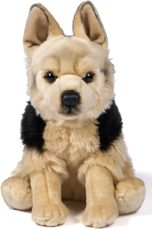 Pluszowy owczarek niemiecki 33 cm z ogonem – realistyczna maskotka