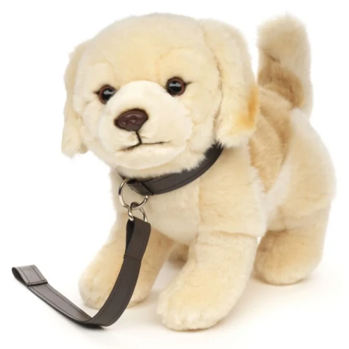pluszak pies golden retriever ze smyczą Uni-Toys 29 cm