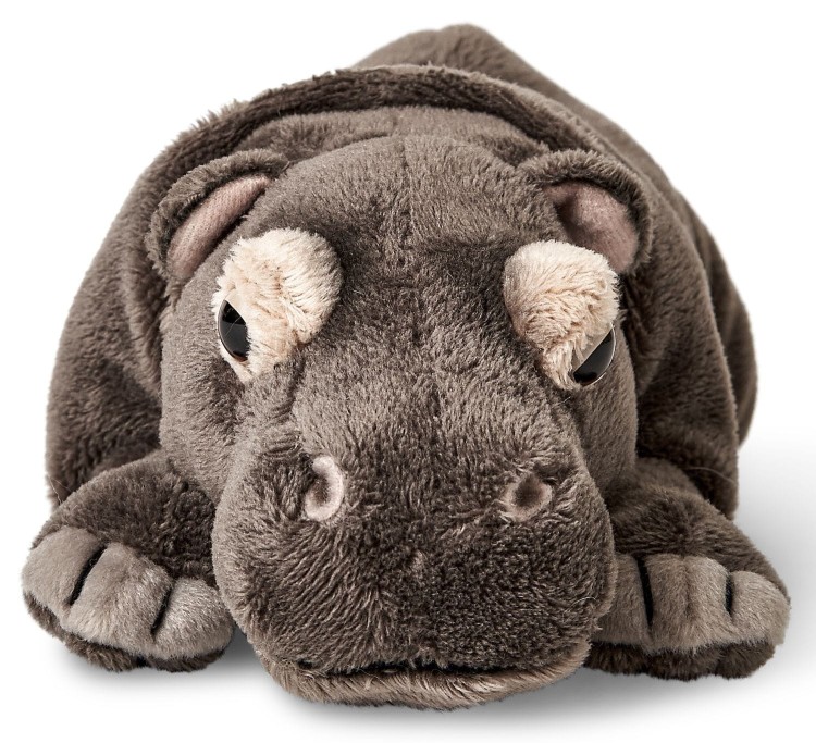 Pluszowy hipopotam leżący Uni-Toys 30 cm – realistyczna maskotka
