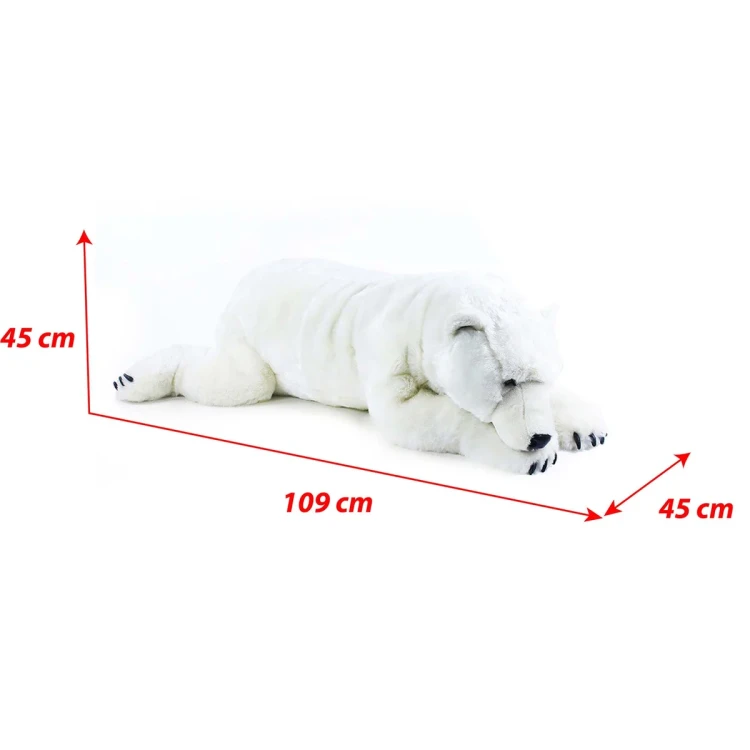 duży niedźwiedź polarny RAPPA pluszak XXL 109 cm