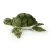 Zielony żółw pluszak – realistyczna maskotka zwierzęca, widok z boku