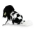 maskotka king charles spaniel Rappa czarno biały
