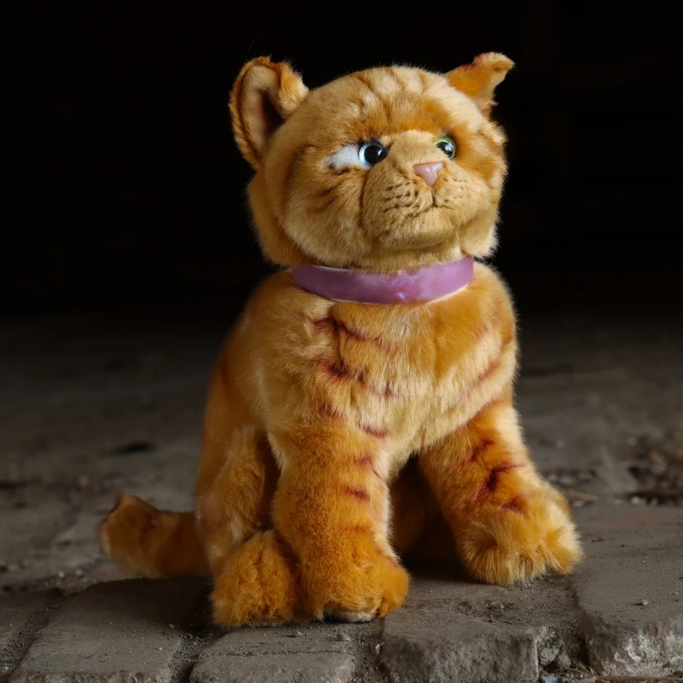 maskotka kot rudy pluszak kot dekoracyjny ekologiczna maskotka