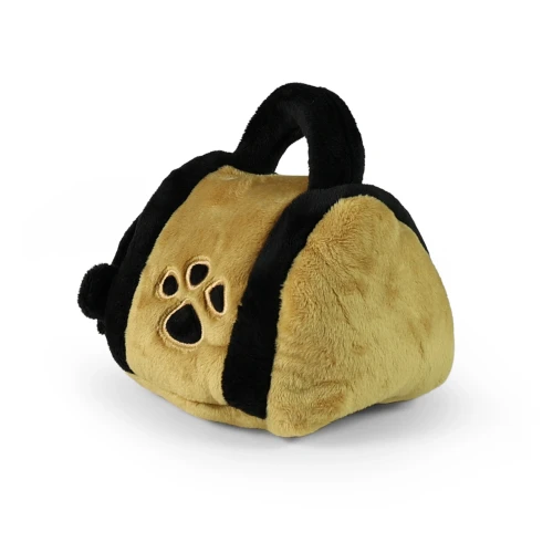 maskotka pies pluszak z torbą transporter dla psa zabawka