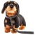 jamnik pluszak Uni-Toys 27 cm ze smyczą