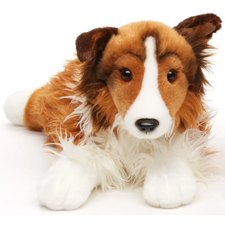 pluszak pies collie długowłosy Uni-Toys 41 cm