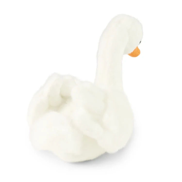 maskotka łabędź pluszak biały ptak realistyczny