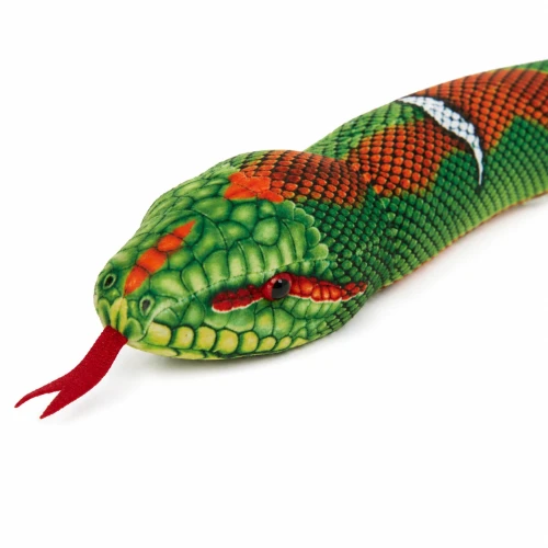 wąż pluszak zielono pomarańczowy