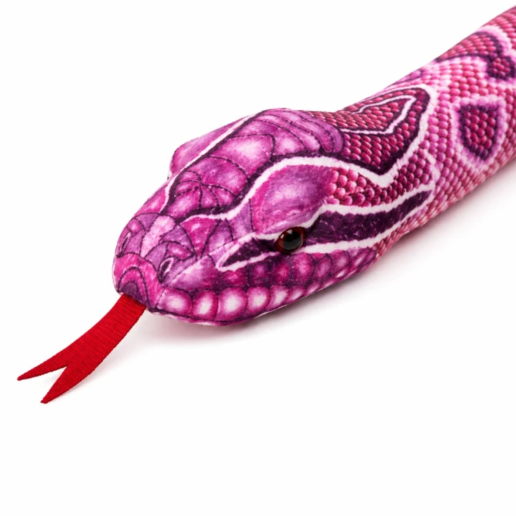 maskotka wąż duży różowy 180 cm