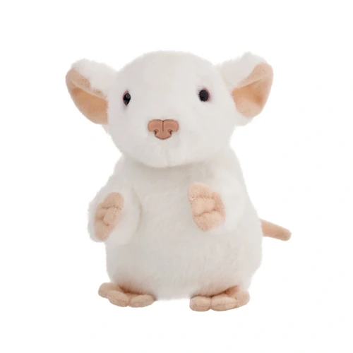 pluszak mysz biała stojąca Beppe 13 cm