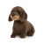 realistyczny jamnik siedzący maskotka 26 cm