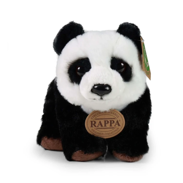 realistyczna panda pluszak czarno biały