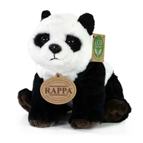 realistyczna panda dla dziecka w siedzącej pozycji