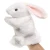 biała pacynka królik Uni-Toys z długimi uszami