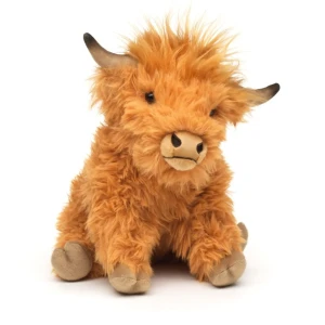pluszowy byk szkocki Highland Uni-Toys z rudym futerkiem
