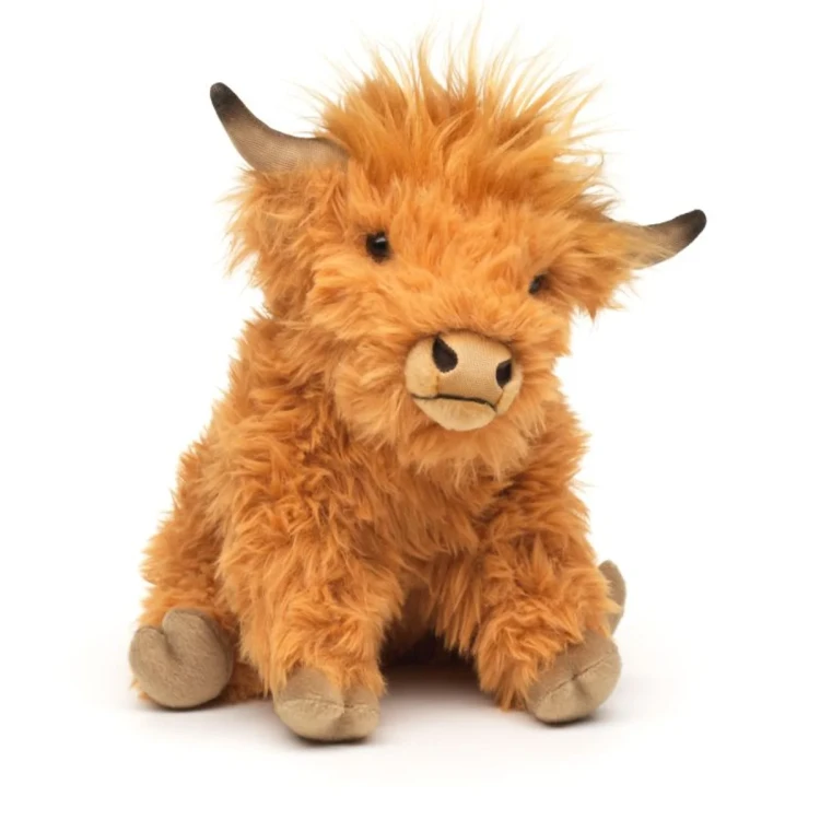 pluszowy byk szkocki Highland Uni-Toys z rudym futerkiem