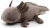 brązowo szary aksolotl pluszowy Uni-Toys 32 cm