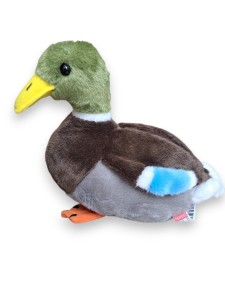 Pluszak kaczka krzyżówka Beppe 28 cm widok z boku
