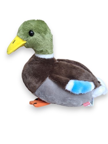 Pluszak kaczka krzyżówka Beppe 28 cm widok z boku