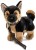 Pluszowy owczarek niemiecki ze smyczą Uni-Toys 27 cm – eco friendly maskotka