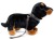 Pluszowy Jamnik Uni-Toys 34 cm – realistyczna hipoalergiczna maskotka