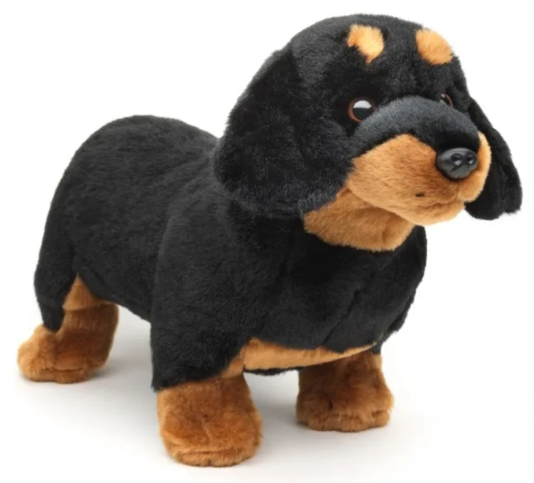 Pluszak jamnik Uni-Toys 34 cm – stojący